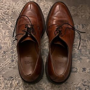 Allen Edmonds Walton Cognac Brown Leather Lace-Up Oxfords size 11.5